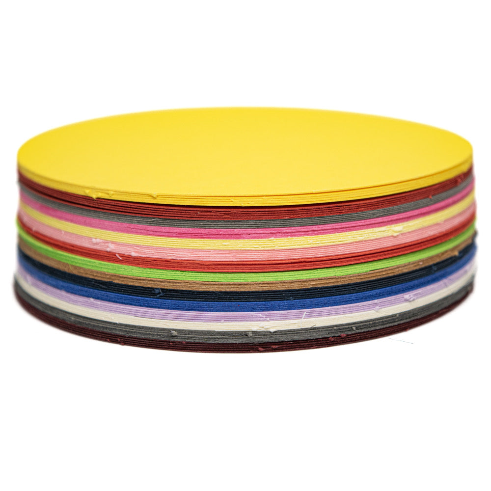 Card Circles 90mm dia Assorted Colours Pack 75 - Default Title (CARDCIR90)