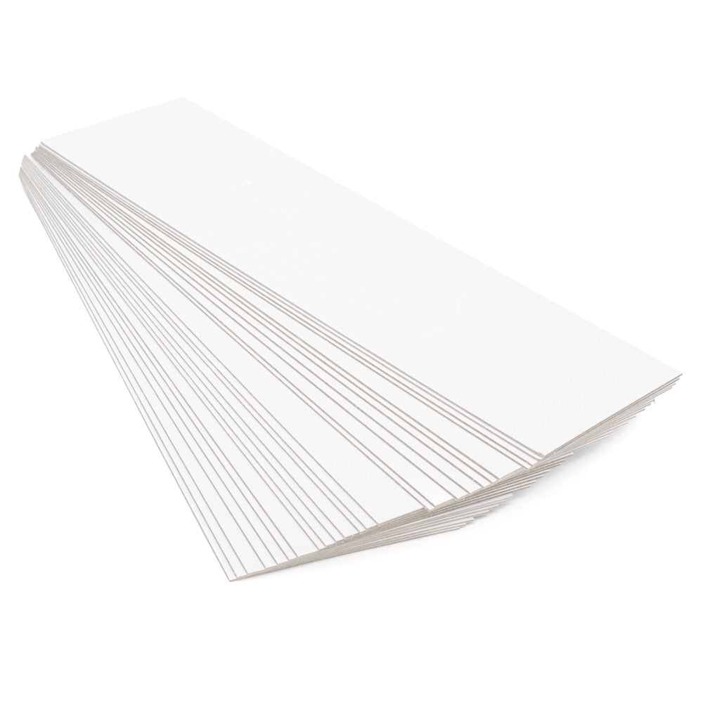 Construction Card White 1.2mm 10x33cm Pack of 25 - Default Title (CARDCON25)