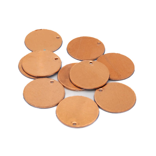 CB121 Round 19 mm Copper Pendant 10 Pack - Default Title (CB121)