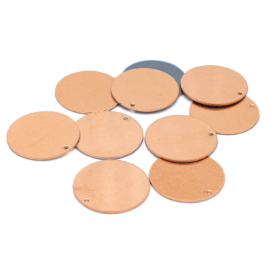 CB122 Round 25 mm Copper Pendant 10 Pack - Default Title (CB122)