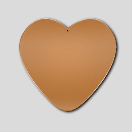 CB75 Heart 37 mm Copper Pendant 5 Pack