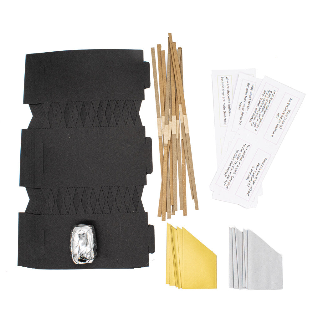 Cracker Kit Linen BLACK makes 12 - Default Title (CRACKITBLALIN)