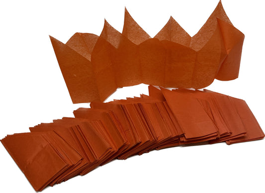 Cracker Hats Tissue ORANGE Pack of 100