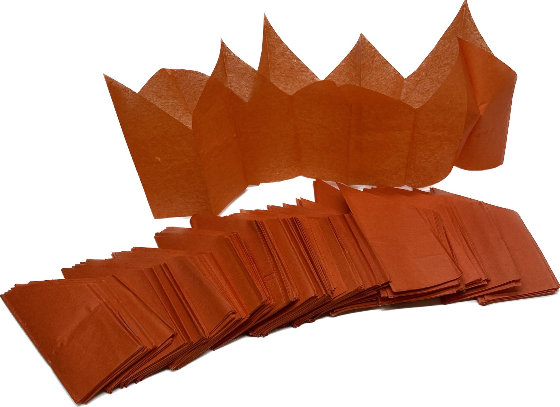 Cracker Hats Tissue ORANGE Pack of 100 - Default Title (CRAHATTISSORA)