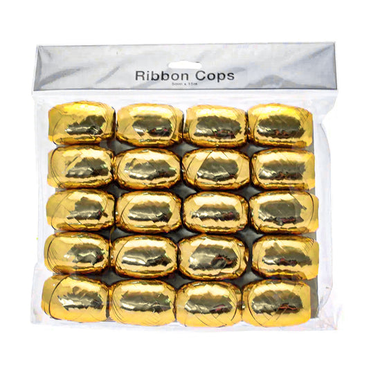 Curling Ribbon Cops GOLD Pack of 20