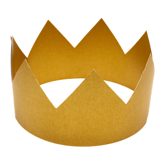 Crown Party Hat Pearl Gold Pack of 12 - Default Title (CROGOL12)