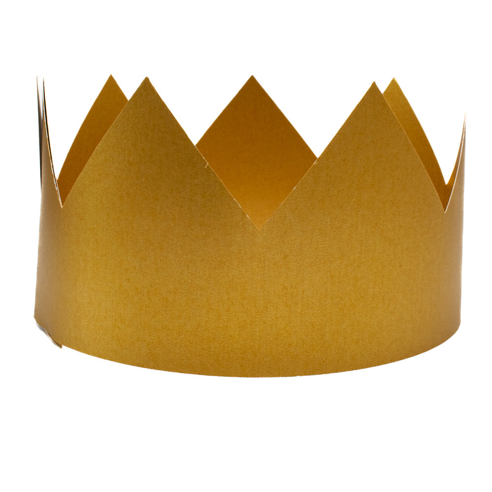 Crown Party Hat Pearl Gold Pack of 12 - Default Title (CROGOL12)