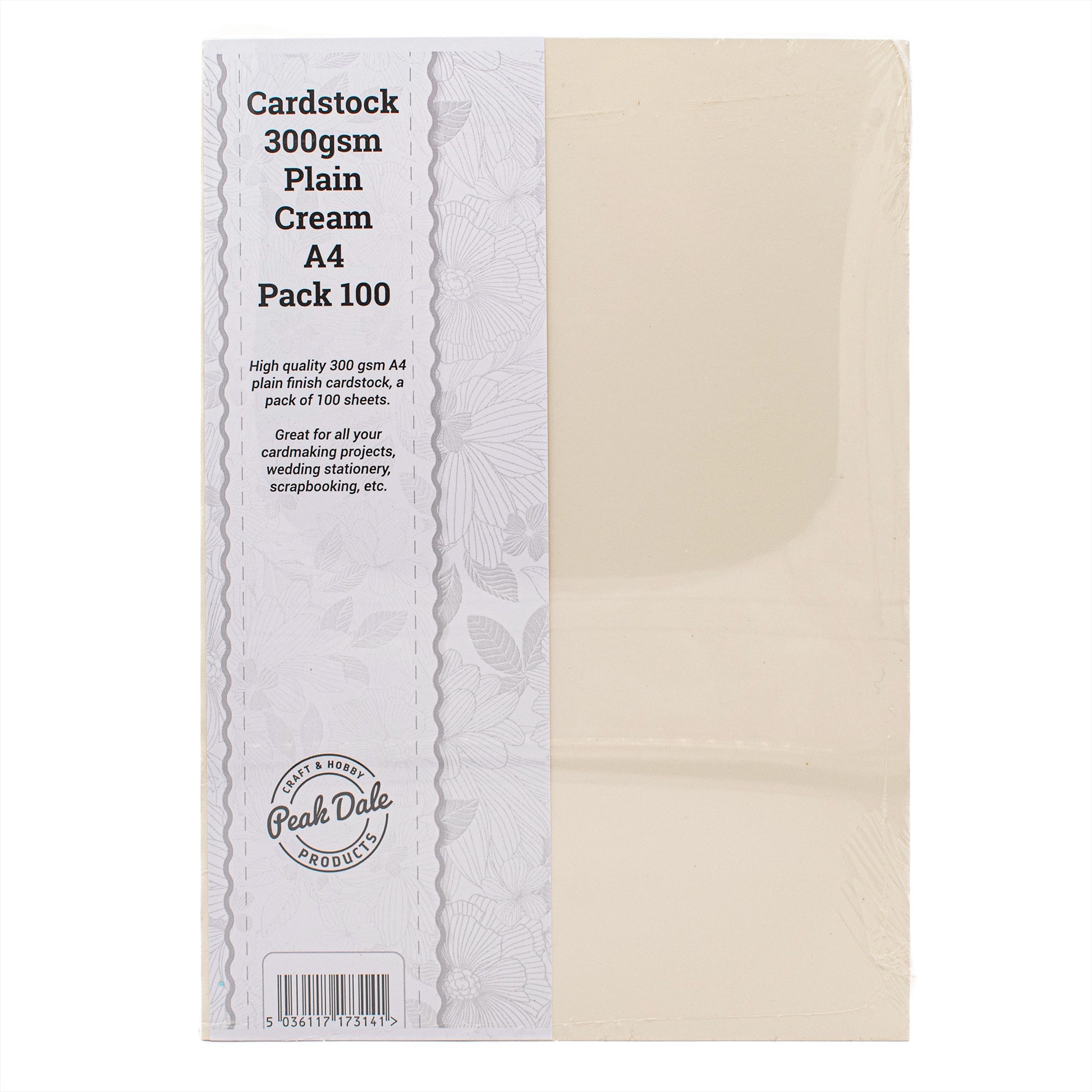 Cardstock A4 Cream Pack of 100 (300gsm) - Default Title (CS3PLACRE)