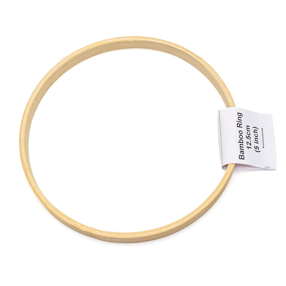 Bamboo Hoop Ring Only 12.5cm (5 inch) - Default (EMBHOOPRIN5)