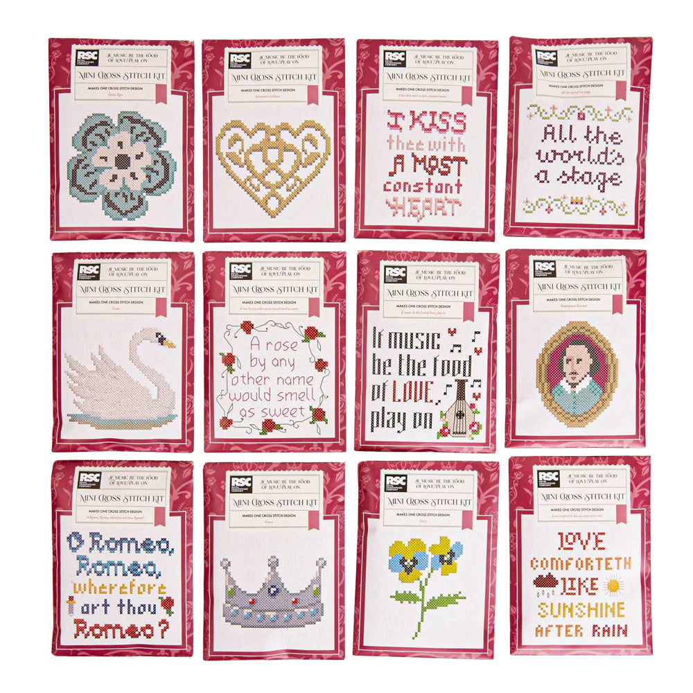 RSC Embroidery Kit 12 Mini Cross stitch LOVE - Default (EMBKIT12LOVE)
