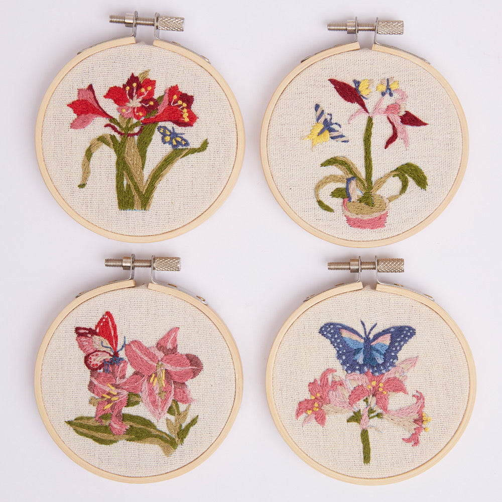 RHS embroidery Kit BUTTERFLY AND FLORA - Default (EMBKITHOOBUT)