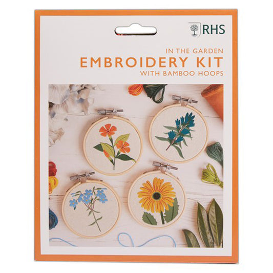 RHS Embroidery Kit IN THE GARDEN - Default (EMBKITHOOGARD)