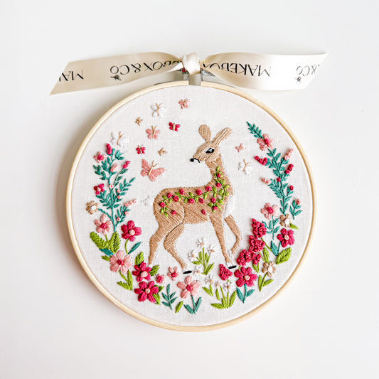 Makebox Embroidery Kit FROLICKING FAWN - Default (EMBKITMAKFAWN)