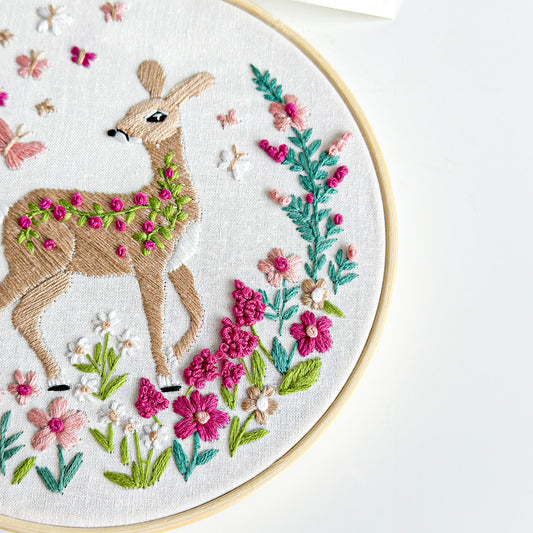 Makebox Embroidery Kit FROLICKING FAWN - Default (EMBKITMAKFAWN)