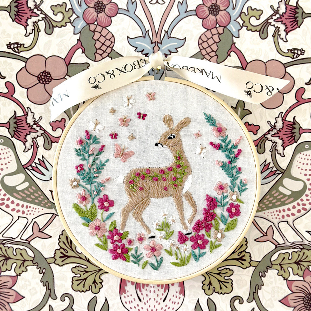 Makebox Embroidery Kit FROLICKING FAWN - Default (EMBKITMAKFAWN)