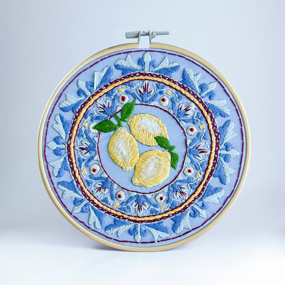Makebox Embroidery Kit AMALFI LEMONS - Default (EMBKITMAKLEM)