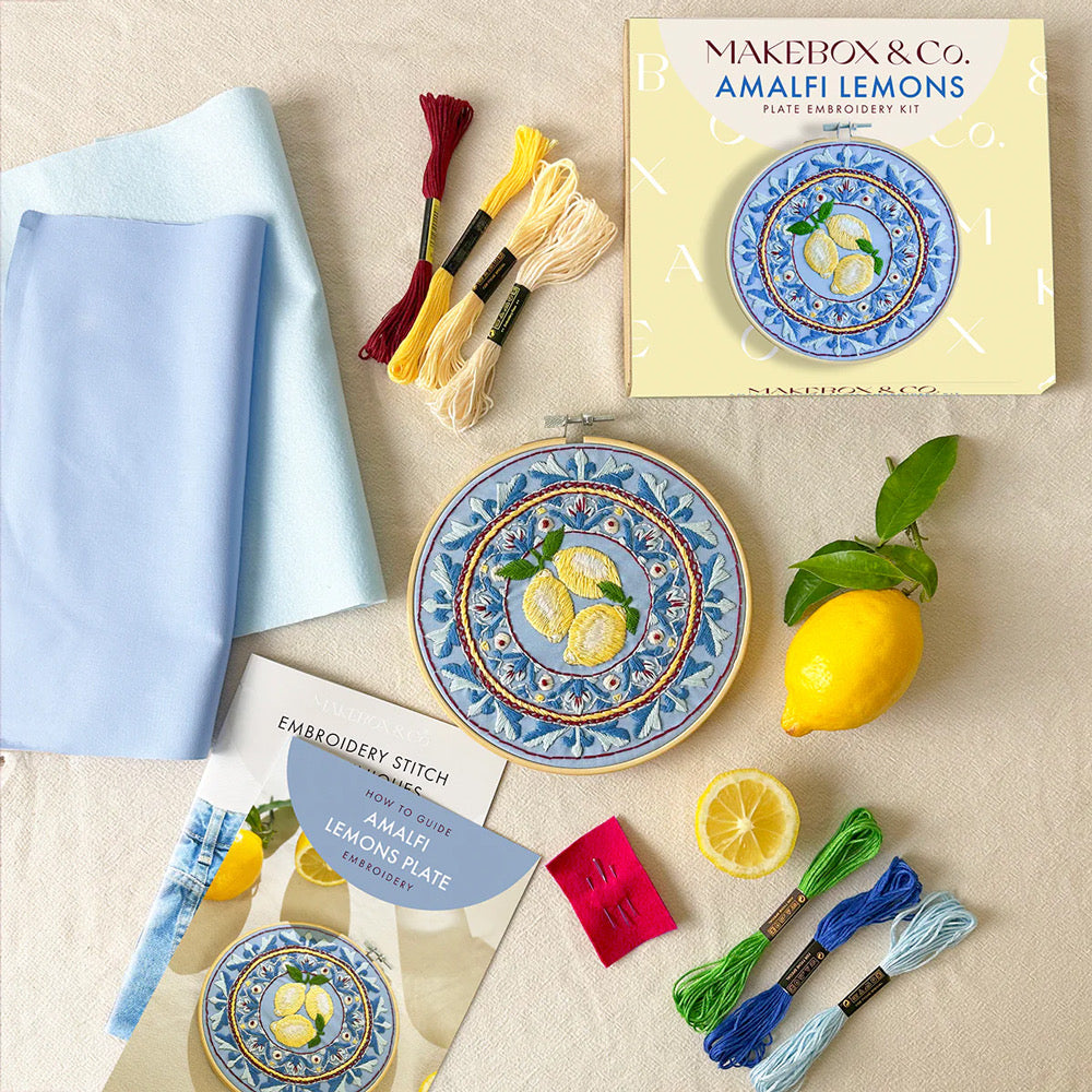 Makebox Embroidery Kit AMALFI LEMONS - Default (EMBKITMAKLEM)