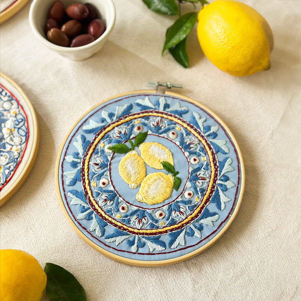 Makebox Embroidery Kit AMALFI LEMONS - Default (EMBKITMAKLEM)