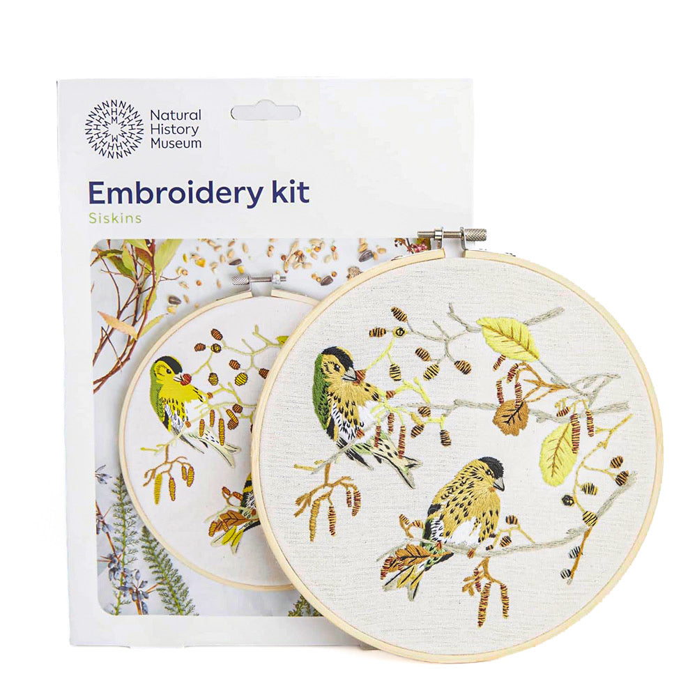 Natural History Museum Embroidery Kit - SISKINS - Default (EMBKITSIS)