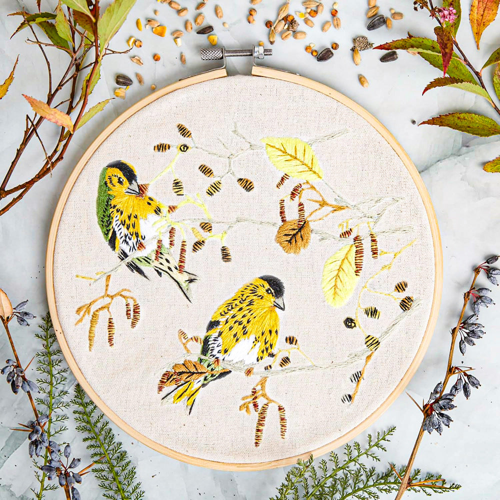 Natural History Museum Embroidery Kit - SISKINS - Default (EMBKITSIS)