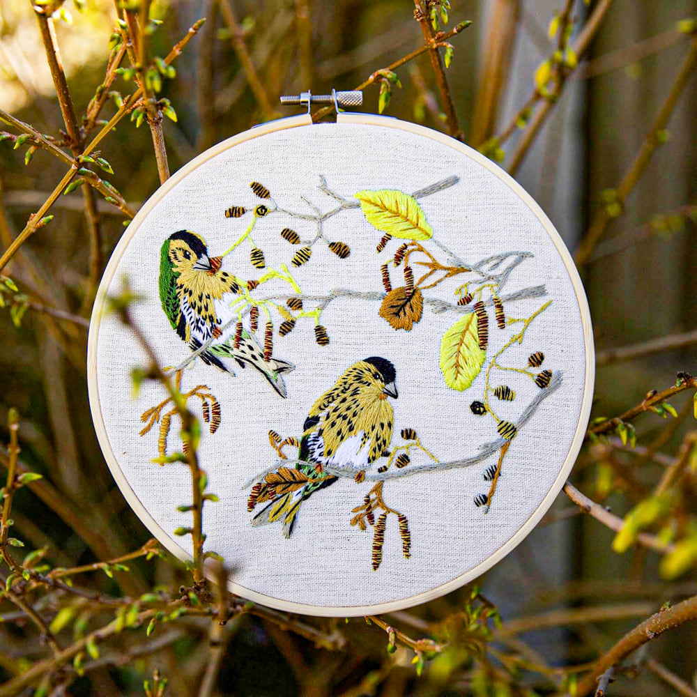 Natural History Museum Embroidery Kit - SISKINS - Default (EMBKITSIS)