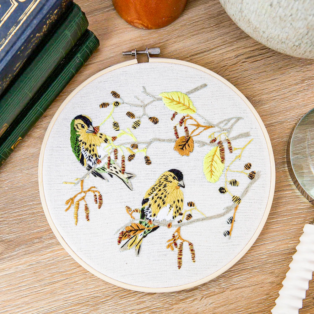 Natural History Museum Embroidery Kit - SISKINS - Default (EMBKITSIS)