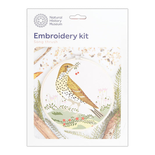 Natural History Museum Embroidery Kit SONG THRUSH - Default (EMBKITSONG)