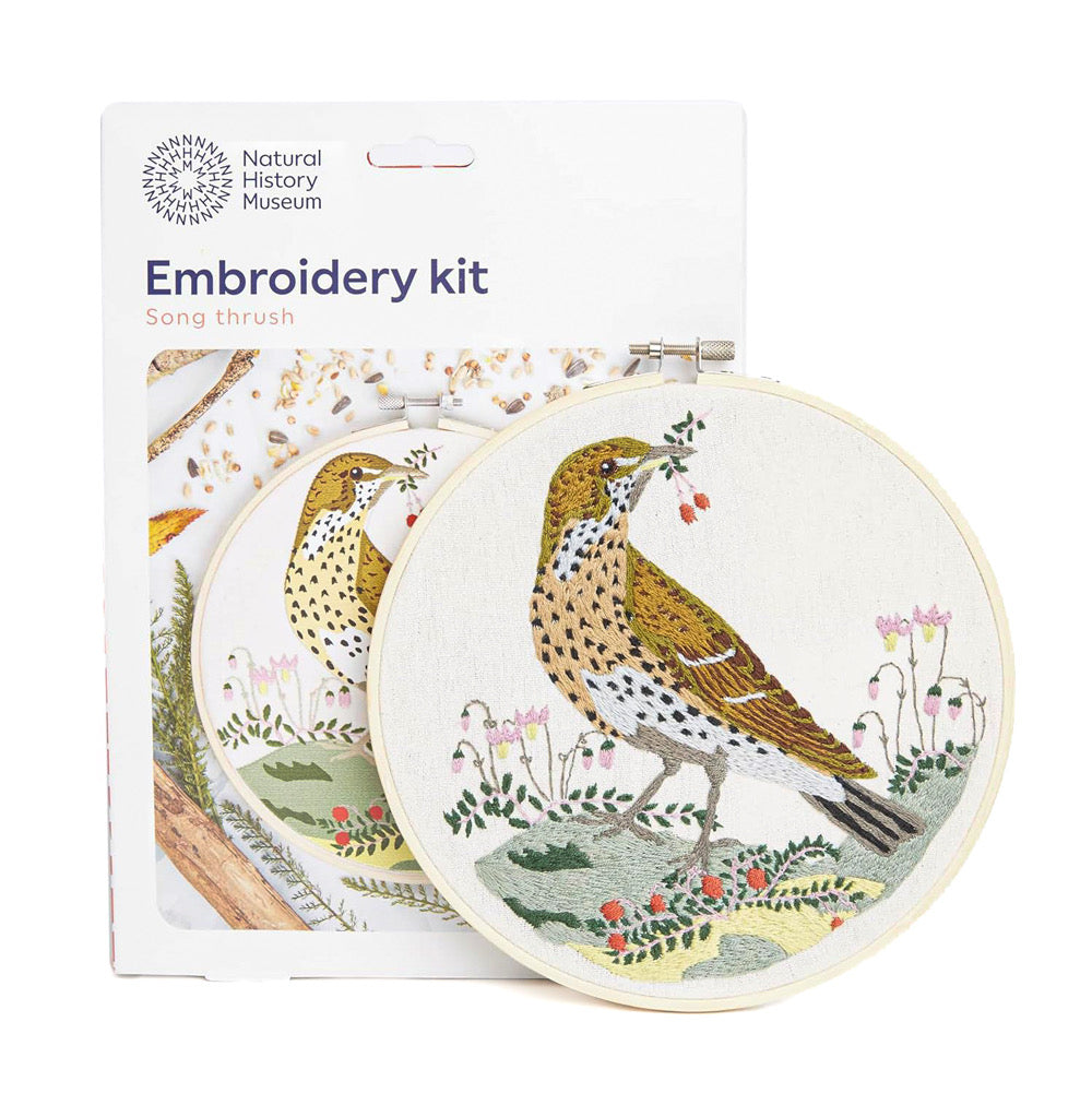 Natural History Museum Embroidery Kit SONG THRUSH - Default (EMBKITSONG)