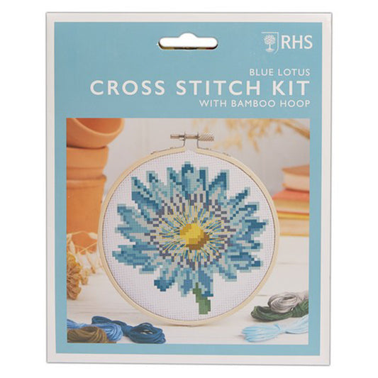 RHS Cross Stitch Kit BLUE LOTUS - Default (EMBKITXLOT)