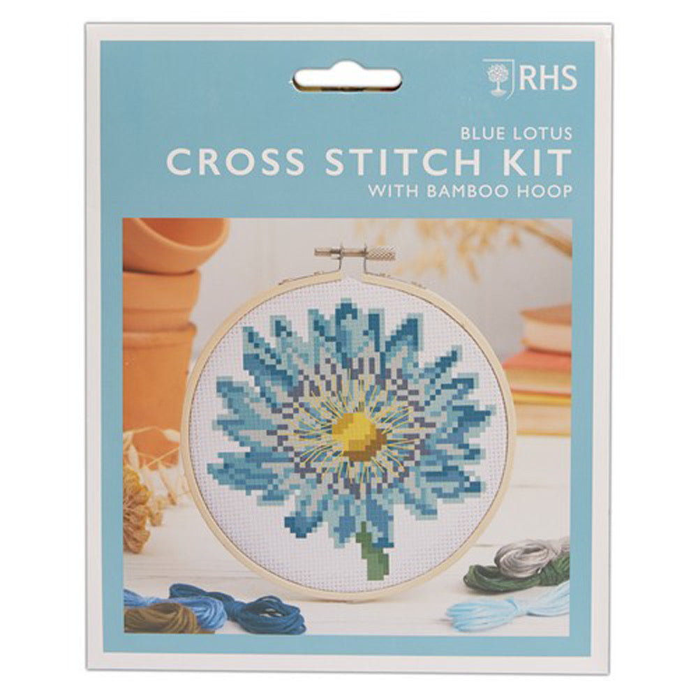 RHS Cross Stitch Kit BLUE LOTUS - Default (EMBKITXLOT)