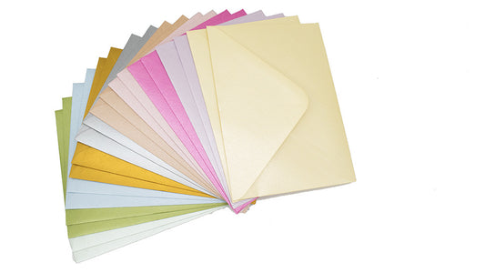 Envelopes A6 PEARL ASSORTED pack of 20 - Default Title (ENVA6PERAST20)