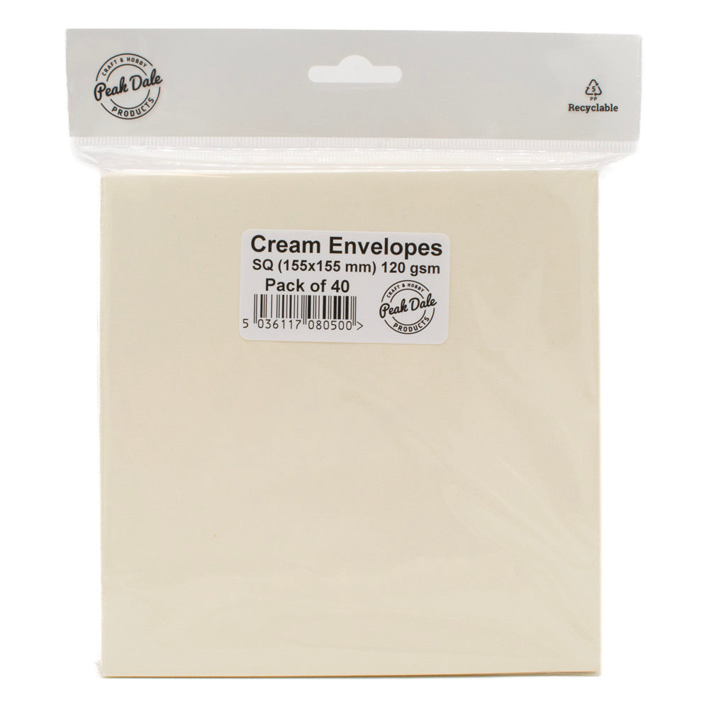 Envelopes Square CREAM pk 40 - Default (ENVSQCR40)