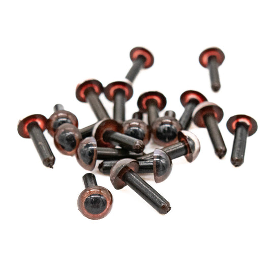 Mini Eyes 5mm Brown NOT SAFETY 10 pairs - Default Title (EY05BRO10)