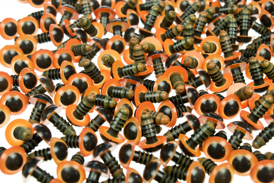 Safety Eyes 10mm Amber 100 pairs - Default Title (EY10AMBH)