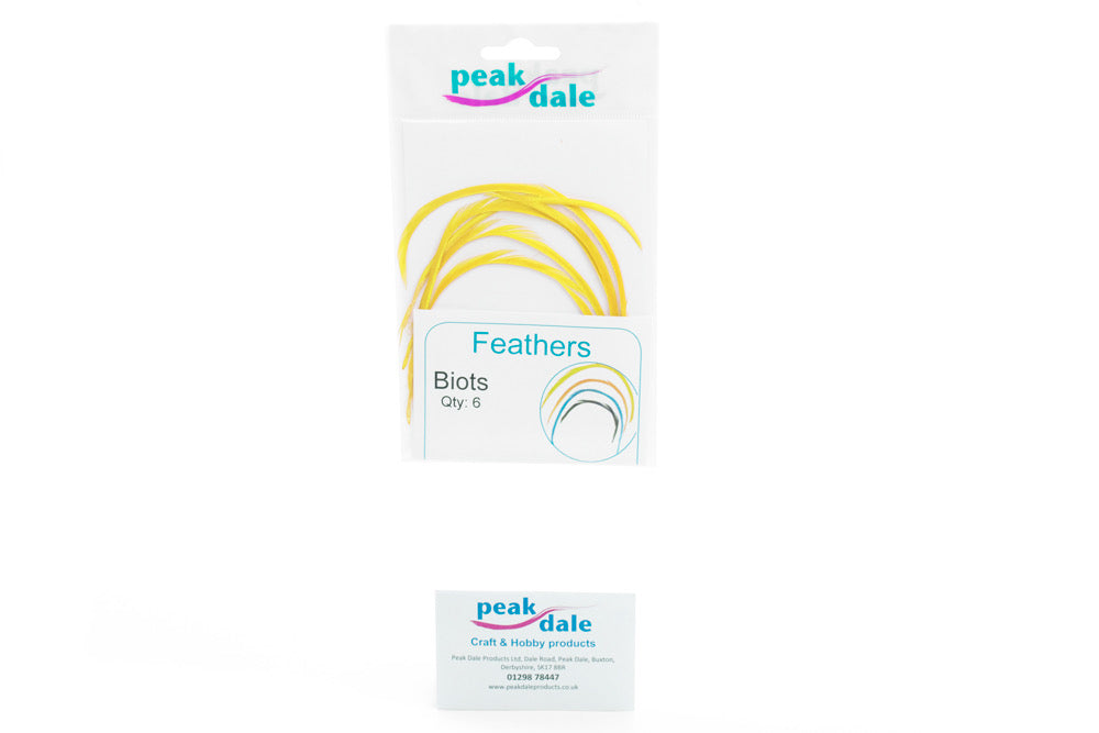 Feather Biots Yellow Pack of 6 - Default Title (FEABIOTYELLOW)