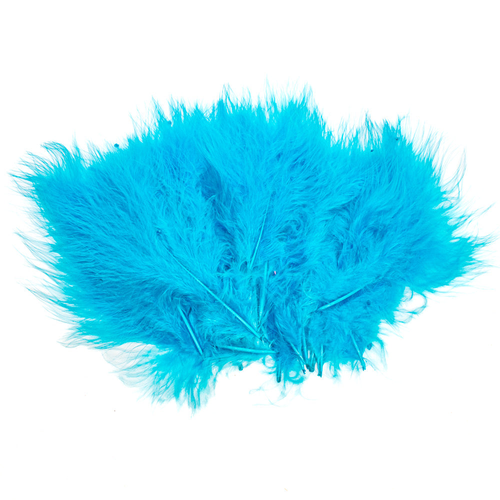 Feather Marabou Turq Pack of 20 - Default Title (FEAMARTURQ)