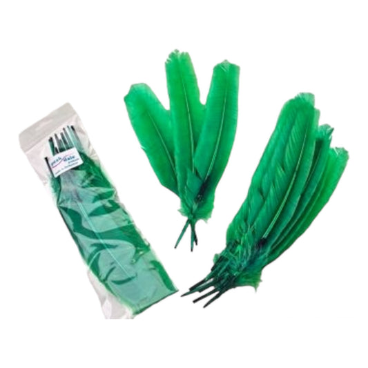 Feather Quill Green Pack of 12