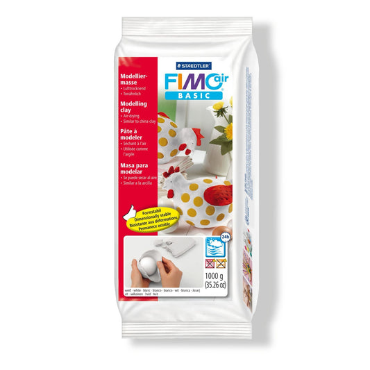 Fimo Air Drying Clay White 1 kg 8101-0 - Default Title (FIMOAIRWH1KG)