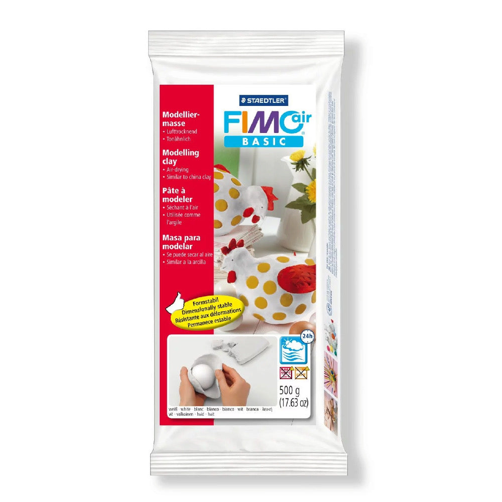 Fimo Air Drying Clay White 500 gm 8100-0 - Default Title (FIMOAIRWH500)