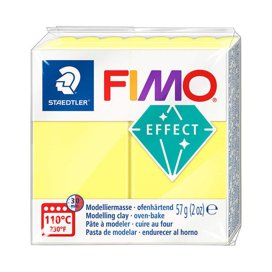 Fimo 8020-104 Effect Translucent Yellow 57g - Default (FIMOEF104)