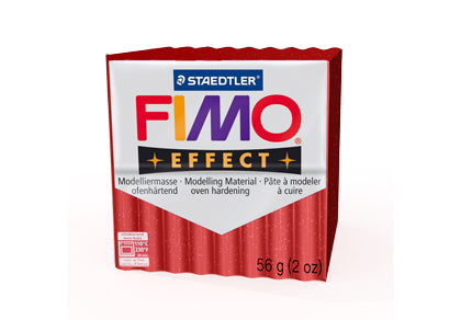 Fimo 8020-202 Effect Glitter Red 57g