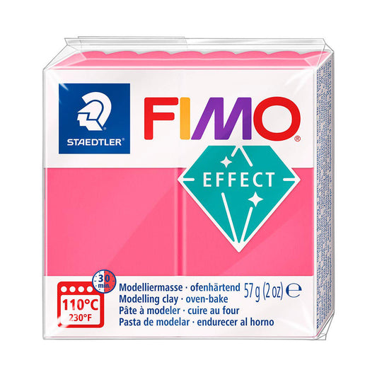 Fimo 8020-204 Effect Translucent Red 57g - Default (FIMOEF204)