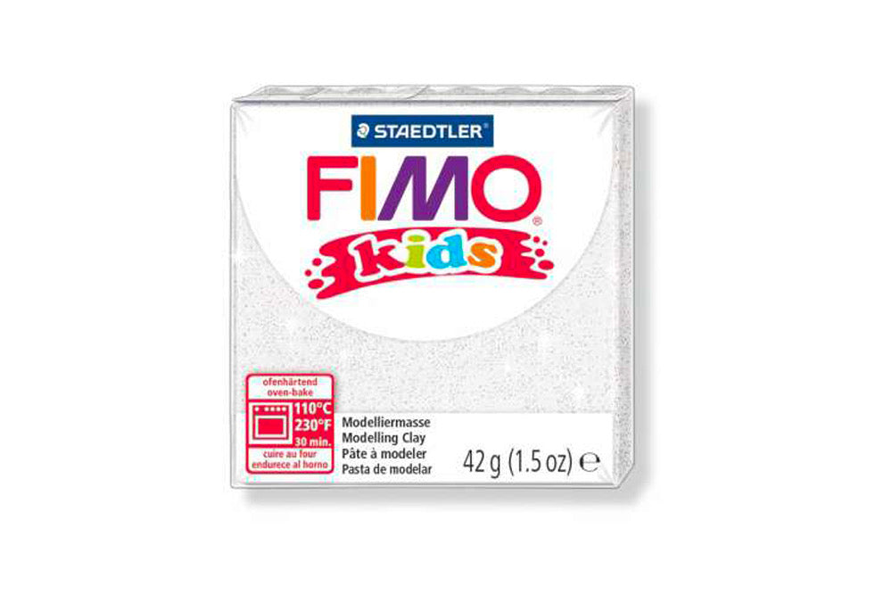 Fimo 8030-052 KIDS White Glitter - Default (FIMOKIDS052)