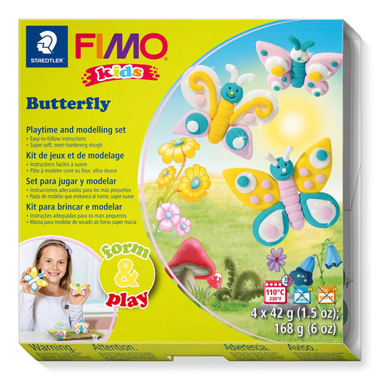 Fimo 8034-10 Kids Kit Form and Play BUTTFLY - Default Title (FIMOKIDSBUT)