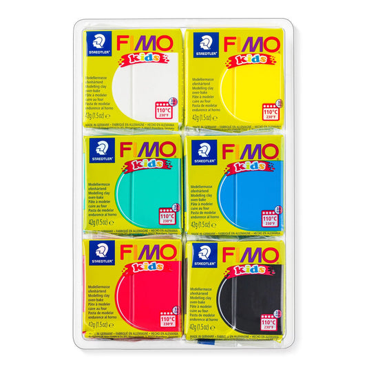 Fimo 8032-01 Kids 6 colour pack - Default Title (FIMOKIDSCOLPACK)