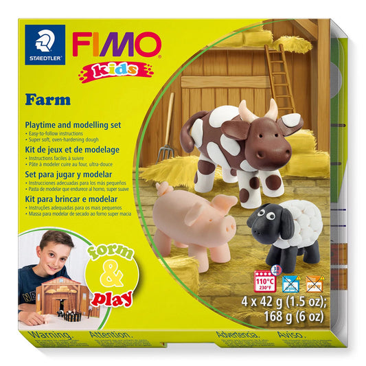 Fimo 8034-01 Kids Kit Form and Play FARM - Default Title (FIMOKIDSFARM)