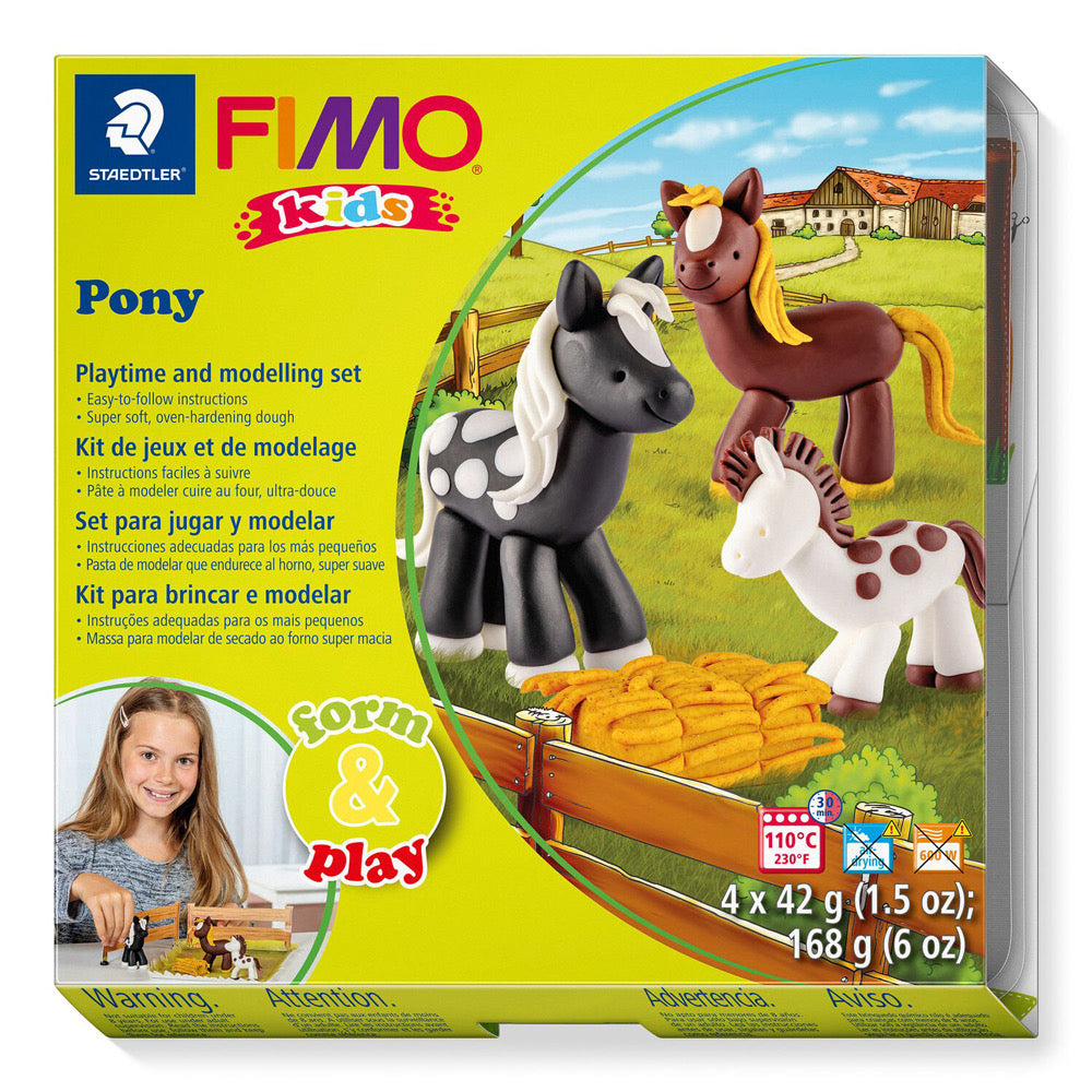 Fimo 8034 08 Kids Kit Form and Play PONY - Default Title (FIMOKIDSPONY)