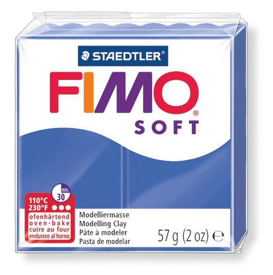 Fimo 8020-33 Soft Brilliant Blue Standard block - Default Title (FIMOS33)