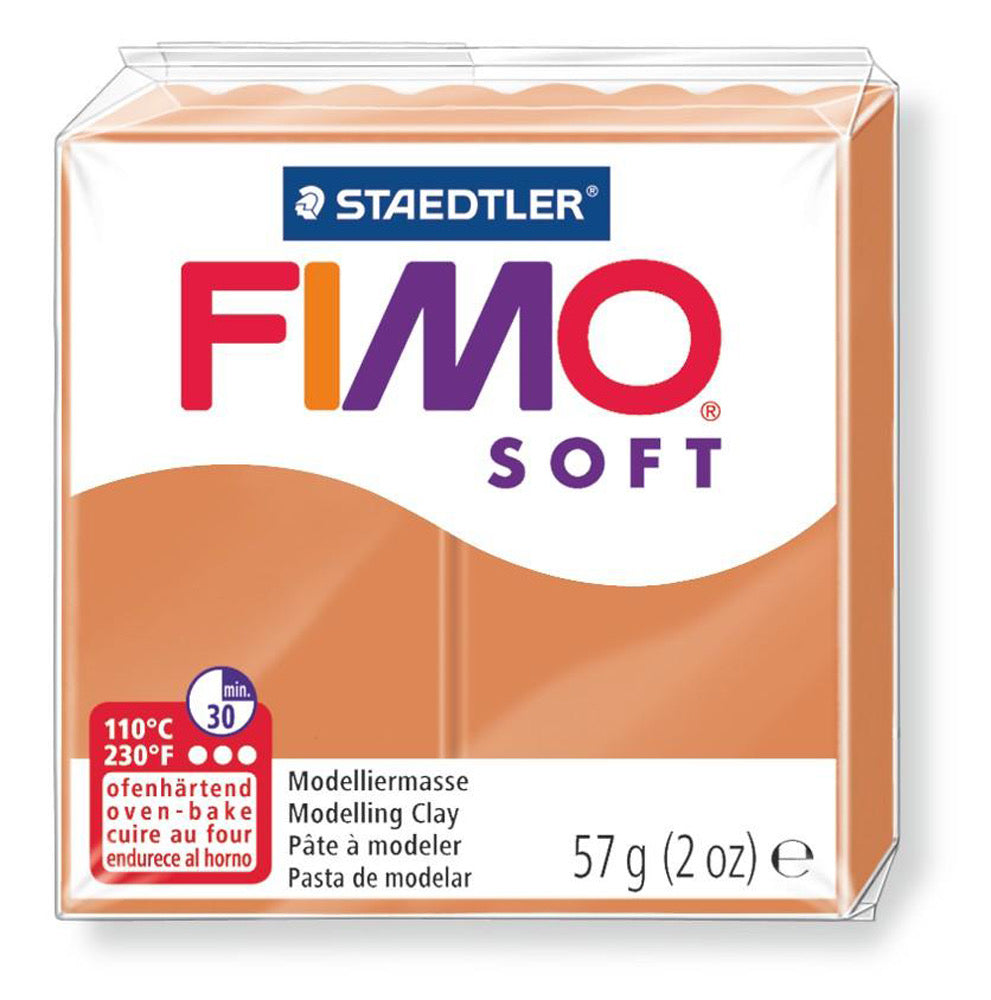 Fimo 8020-76 Soft Cognac Standard block - Default Title (FIMOS76)