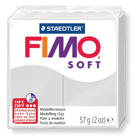 Fimo 8020-80 Soft Dolphin Grey Standard block - Default Title (FIMOS80)